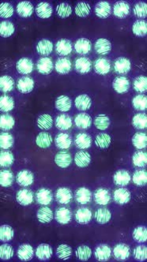 Kreisförmiges Blinken der Wand von Light Loop