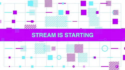 Stream Is Starting Blue On Seamless Loop