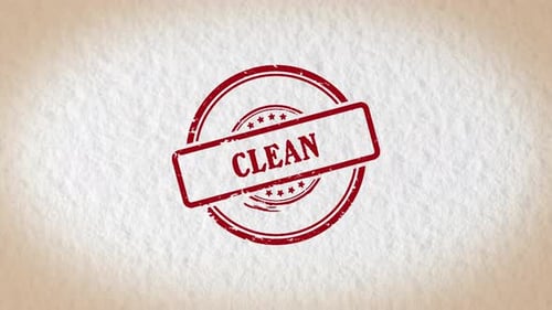 Clean Stamp Style Word
