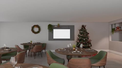 Christmas restaurant