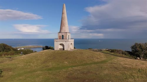 Aerial View of Killiney Hill in Dublin Ireland