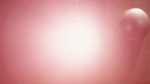 Bright Light Emanating from Vintage Film Projector