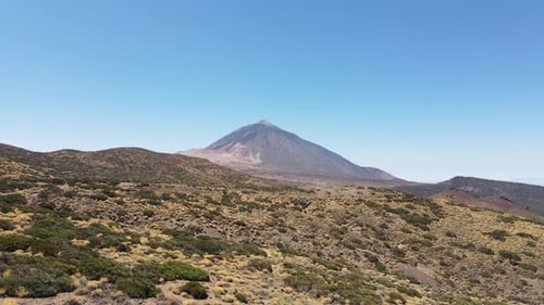 Unique volcanic nature landscape of Teide National Park in Tenerife, Canary Islands. Desertic scener