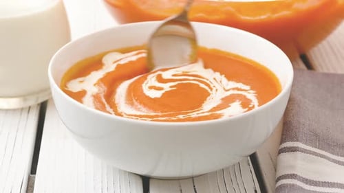 Roasted Butternut Squash Soup To Serve Soup in Bowls Add Bacon and Cream