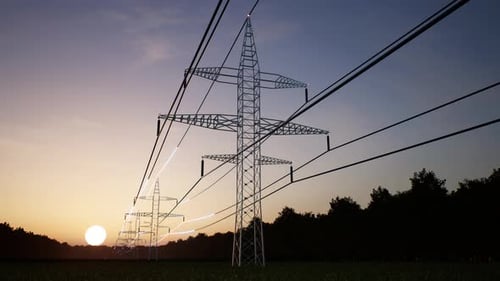 Power Tower with High Voltage Current