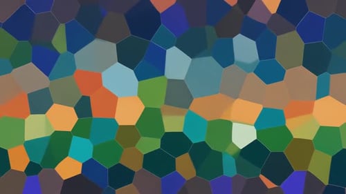 Vibrant Geometric Mosaic Pattern Loop Animation