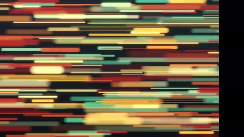 Aspect Sammlung: Bunte rechteckige Animation im unteren Drittel mit expandierendem Effekt und verblendendem l