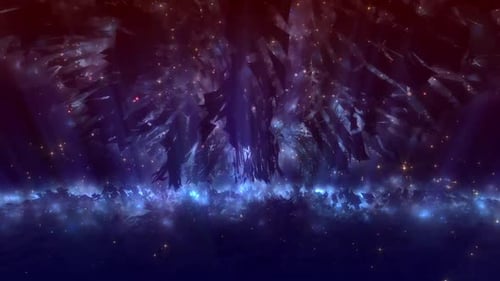 Glowing Abstract Geometric Shards Motion Background