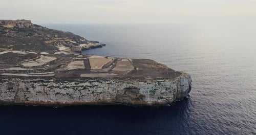 Aerial Perspective of Malta's Breathtaking Nature Landscape