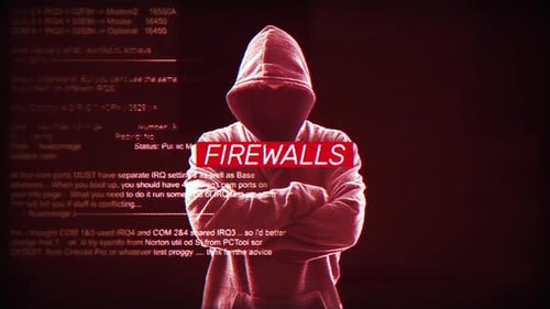 Firewalls Trendy And Powerful Words On Digital Screen Message On Computer Screen