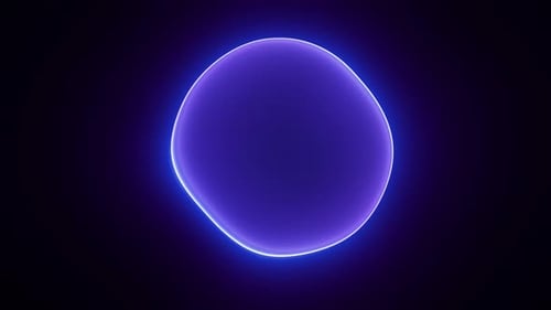 Blue fluid energy sphere with particle field. Abstract magical sphere with plasma. Energetic natural