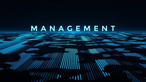 Gerenciamento digital de fundo e animação de texto