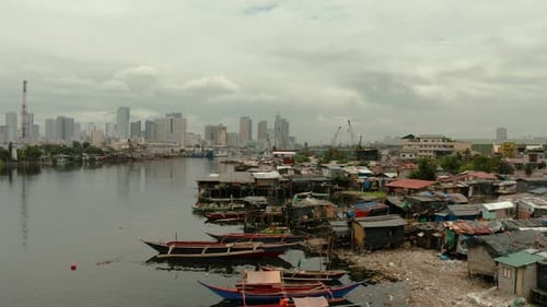 Die Stadt Manila, die Hauptstadt der Philippinen