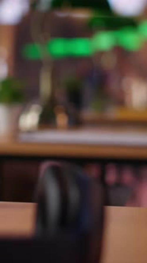 Vertical Video Professional Library Space Designed with Historic Architecture and Study Desks