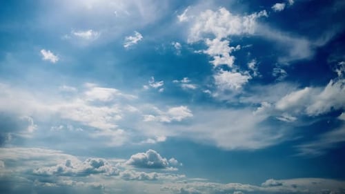 Timelapse de nuvens incríveis no espaço nublado celeste