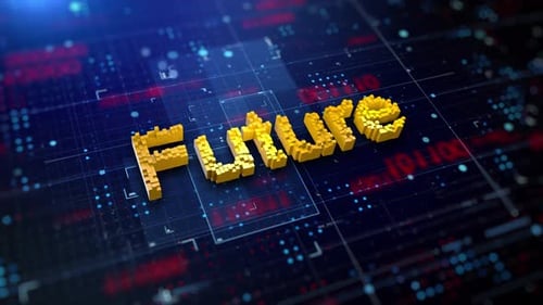 Word Future pixelisé