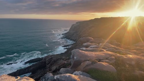 Sunset at seaside