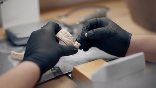 Close Up Professional Laboratory for the Production of Dental Protoses Veneers and Crowns a