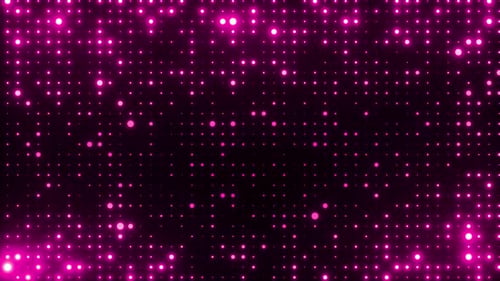 Purple glowing blinking lights.