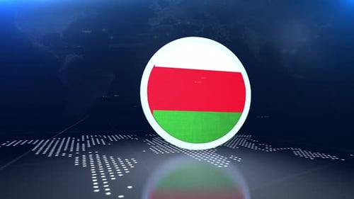 Geometric Broadcast Transition and Circular Logo Reveal