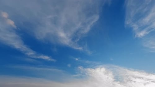 Slow Clouds in the Blue Sky