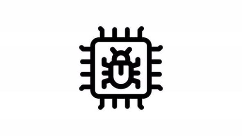 cpu line icon animation