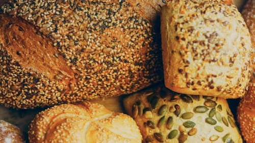 Artisan Bread Variety Displayed in an Appealing Arrangement