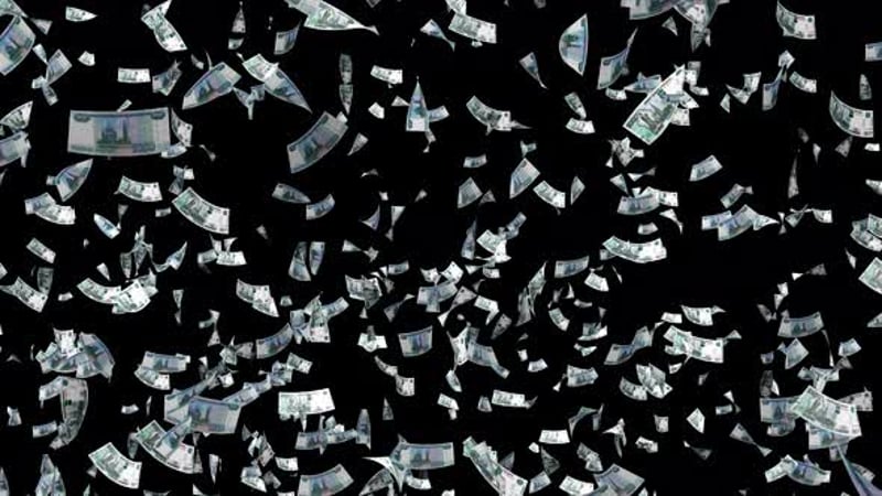 Money Falling Animation 4K On Alpha, Backgrounds Motion Graphics ft ...