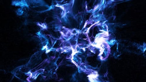 Abstract Glowing Energy Particles Loop Background Animation