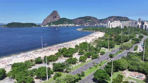 Amazing Rio De Janeiro Skyline In Downtown Rio De Janeiro Brazil.