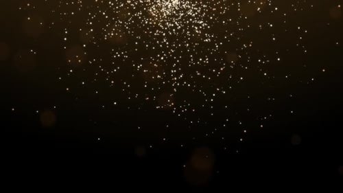 Golden Sparkles on Dark Background