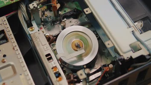 Internal View of Rotating VCR Playback Mechanism