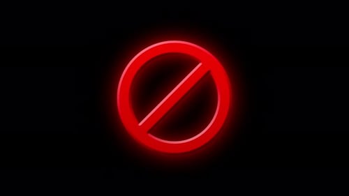 No - Red Alert - Urgent Prohibition