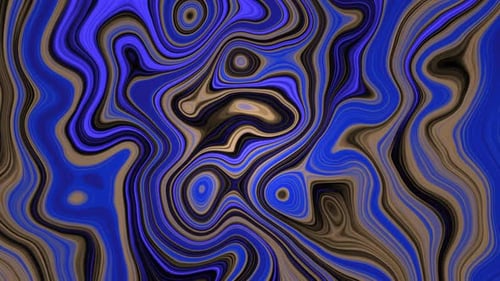 Abstract Fluid Psychedelic Flowing Colors Background Loop