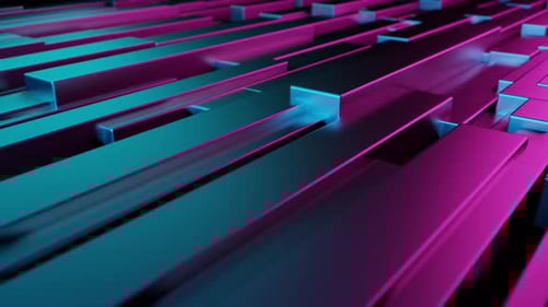 3d abstract futuristic cube geometric background.