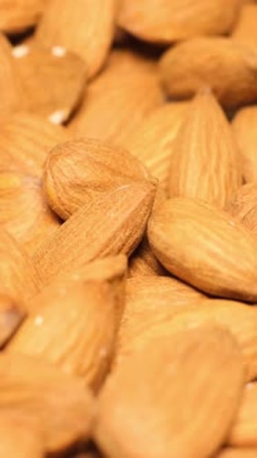 Natural Almond Closeup Beautiful Background Healthy Food Almonds Healthy Tree Nuts Vertical