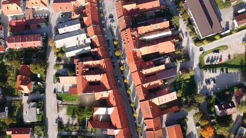 Images du centre-ville prises par un Drone Birdeye Rising