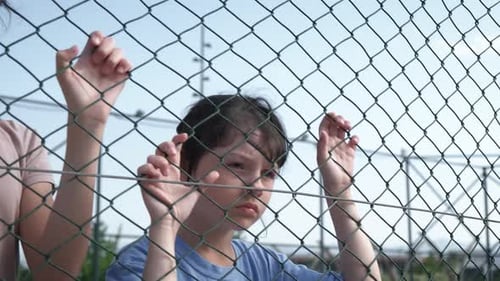 Children in a Refugee Camp
