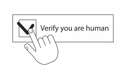 Captcha Verification Bw Animation