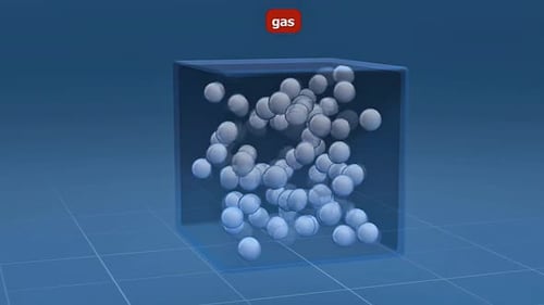 Movimiento de moléculas de gas