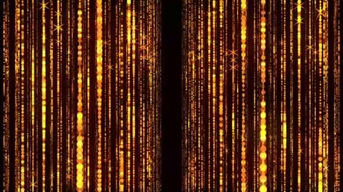 Golden Particles Animated Motion Background Video