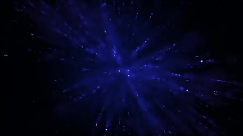 Blue Glittering Lights Animation Loop
