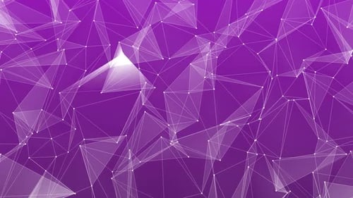 Abstract Geometric Plexus Network Digital Technology Background Animation