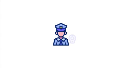 Police Man Animated Icon