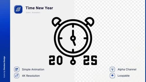 Animation Time Neujahrssymbol