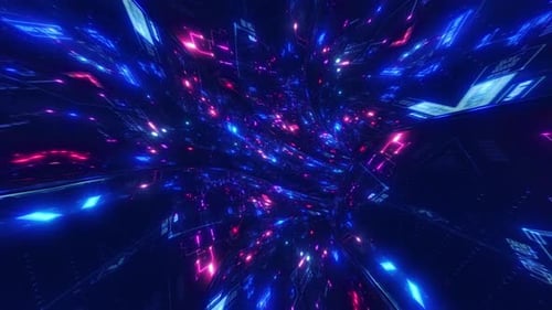 Flying Into digital technologic tunnels