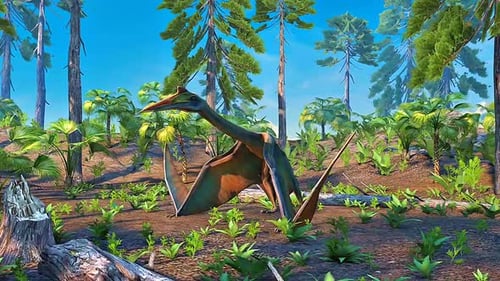 Quetzalcoatlus 3D Animation