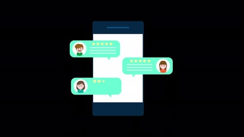 Testimonial Speech Bubble Animation 4K On Alpha