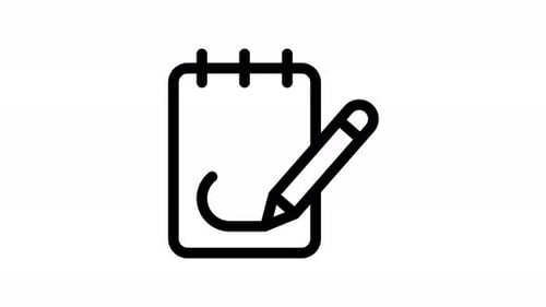 sketchbook line icon animation