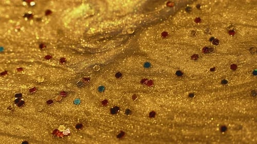 Fluid Color Festive Art Creative Design Golden